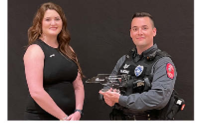 Officer recognized